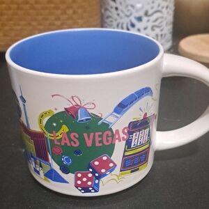 Starbucks Descovery Series Las Vegas Souvenir Mug - Blue and White